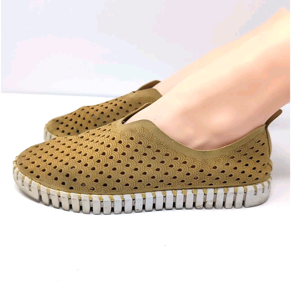 Ilse Jacobsen Tulip Shoe Womens 40 EU 9.5 US Citronella Mustard Yellow READ - Picture 5 of 15